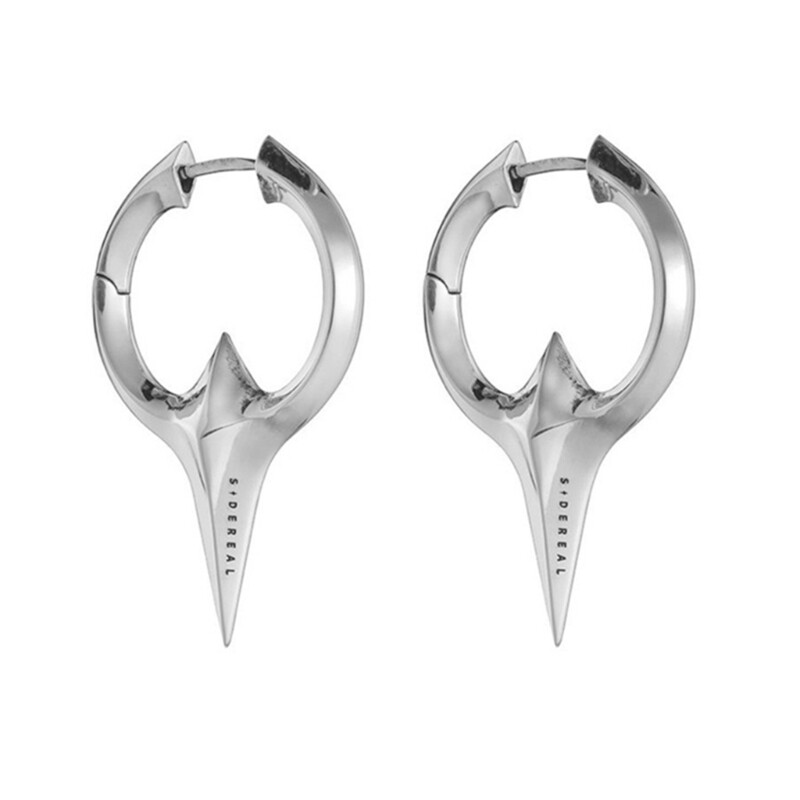 Gold Silver Geometric Rivet Hoop Earrings Small Minimalist Jewelry Accessory-image