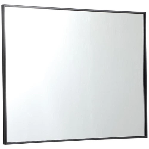 Elegant Decor Eternity 40" x 30" Contemporary Metal Frame Mirror in Black - Picture 5 of 12