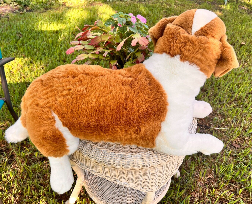 Saint Bernard Plush Stuffed Animal Dog Realistic Lifelike E & J Classic