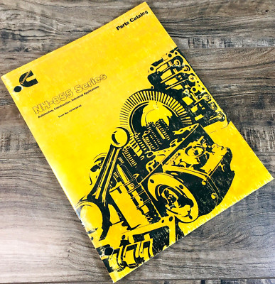 Cummins Nh-855 Engines Series Parts Manual Catalog Book Assembly Schematics