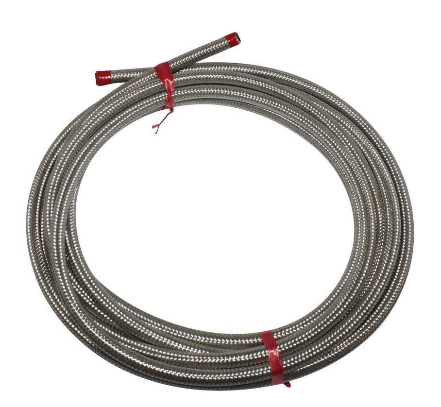 Durite essence 6x10,5 mm gainée inox pour restauration auto moto