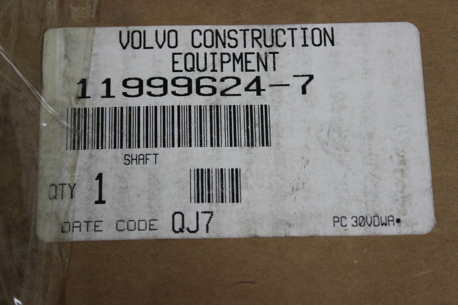 Volvo 11999624-7 Shaft New Replaces 217299 | eBay