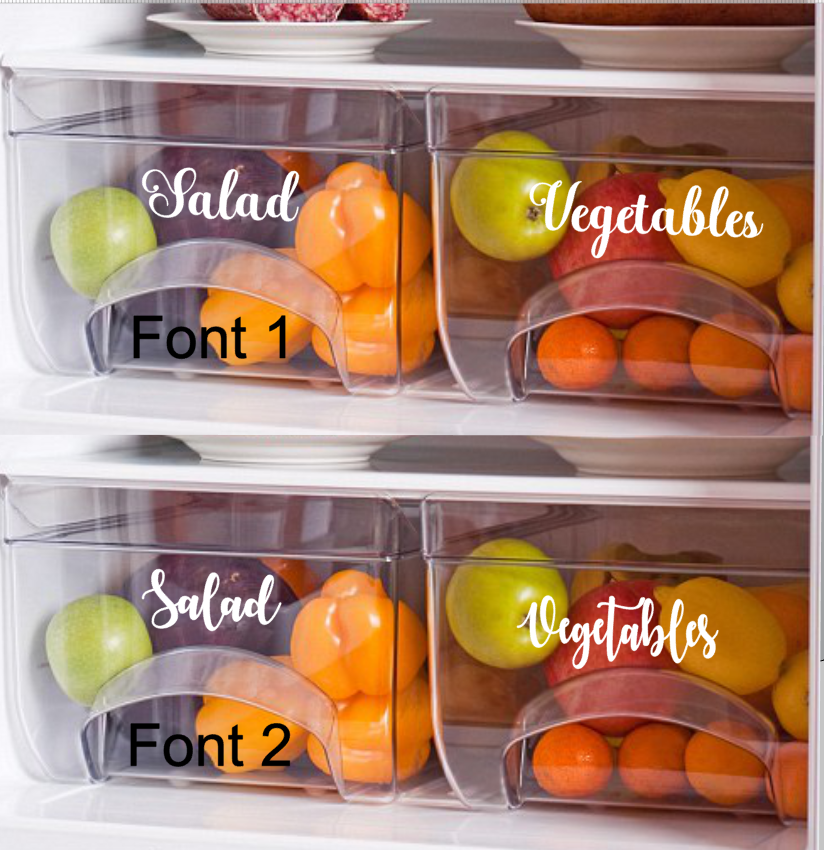 Personalised Mrs Hinch Fridge Draw & Door Shelves Vinyl Labels Decal Stickers eBay