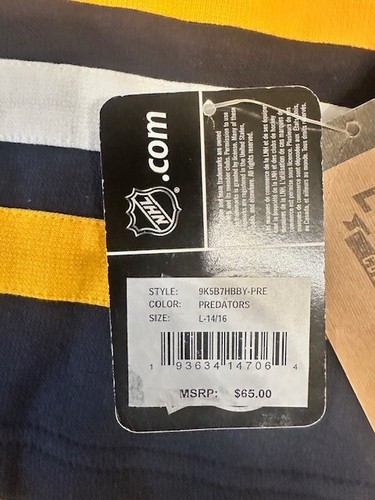 NHL Licensed Nashville Predators Men's Hooded Sweatshirt Youth Large - Picture 3 of 6