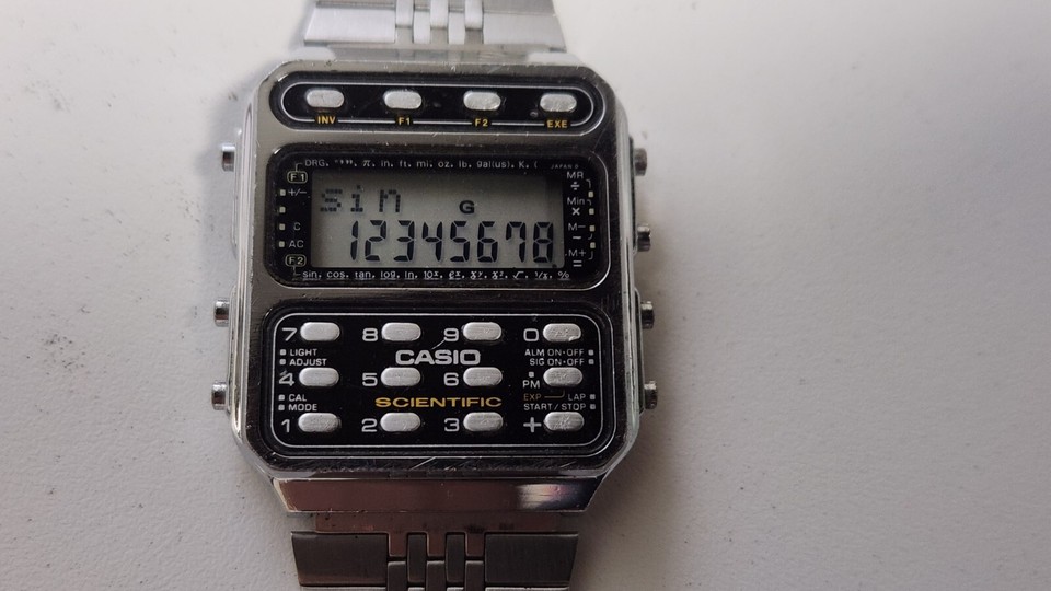 VINTAGE CASIO SCIENTIFIC CALCULATOR WATCH CFX200 MADE IN JAPAN eBay