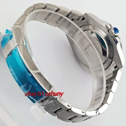 40mm sterile gray dial sapphire glass brushed strap automatic mens watch - Picture 6 of 6