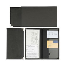 Black Car Insurance holder registration card documents auto organizer PU Leather