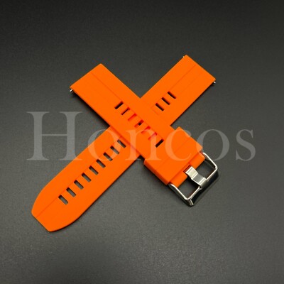 20 MM ORANGE RUBBER WATCH STRAP FITS FOR SWATCH X OMEGA MISSION TO JUPITER