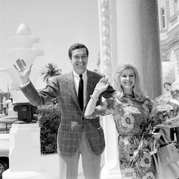 Frederick Stafford OSS 117 wife Marianne Hold International Fi- 1968 Old Photo