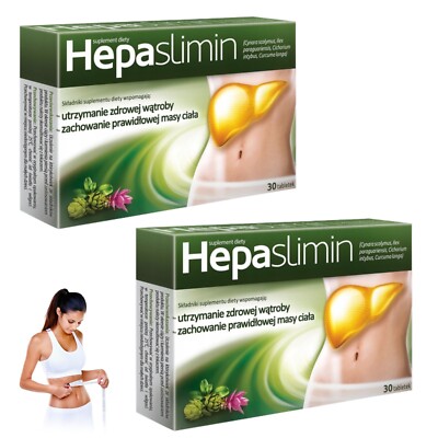HEPASLIMIN 2x30 Tabletten für eine gesunde Leber und Gewichtsabnahme