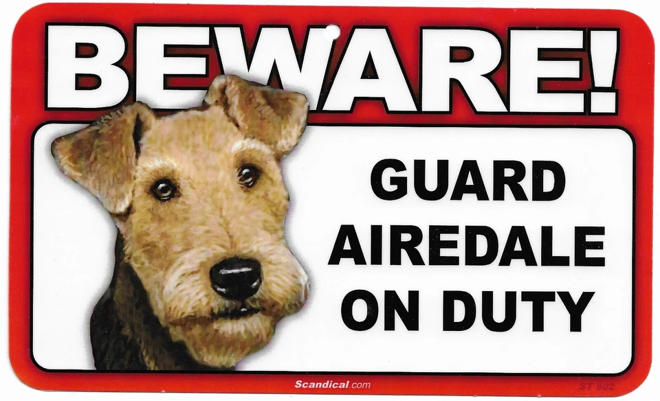 Scandical Plastic Beware! Guard Dog On Duty Mulitple Breeds - Image 3 of 4