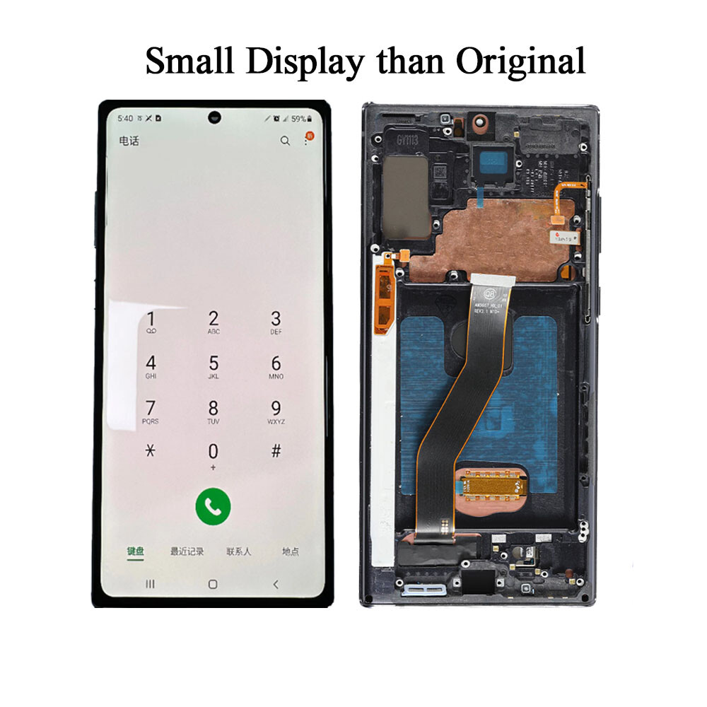 For Samsung Galaxy Note 10 Plus N976 N975 Smaller OLED Display LCD Touch  Screen