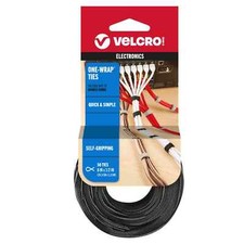 Cable Ties Velcro 50 Pc Reusable 8"x1/2" Wire Office Organization Bundle Straps