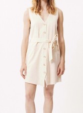 FRNCH Cecilia Woven Cream Shirt Dress Size XS Uk 8 - See Description 