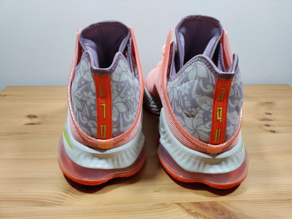 Nike Lebron 19 Low Basketball Shoe Size 15 Aloha Crimson Nike Lebron 19 Low Basketball Shoe Size 15 Aloha Crimson