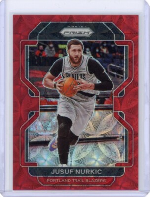 2021-22 PANINI PRIZM JUSUF NURKIC RED CHOICE SCOPE PORTLAND TRAIL BLAZERS /88