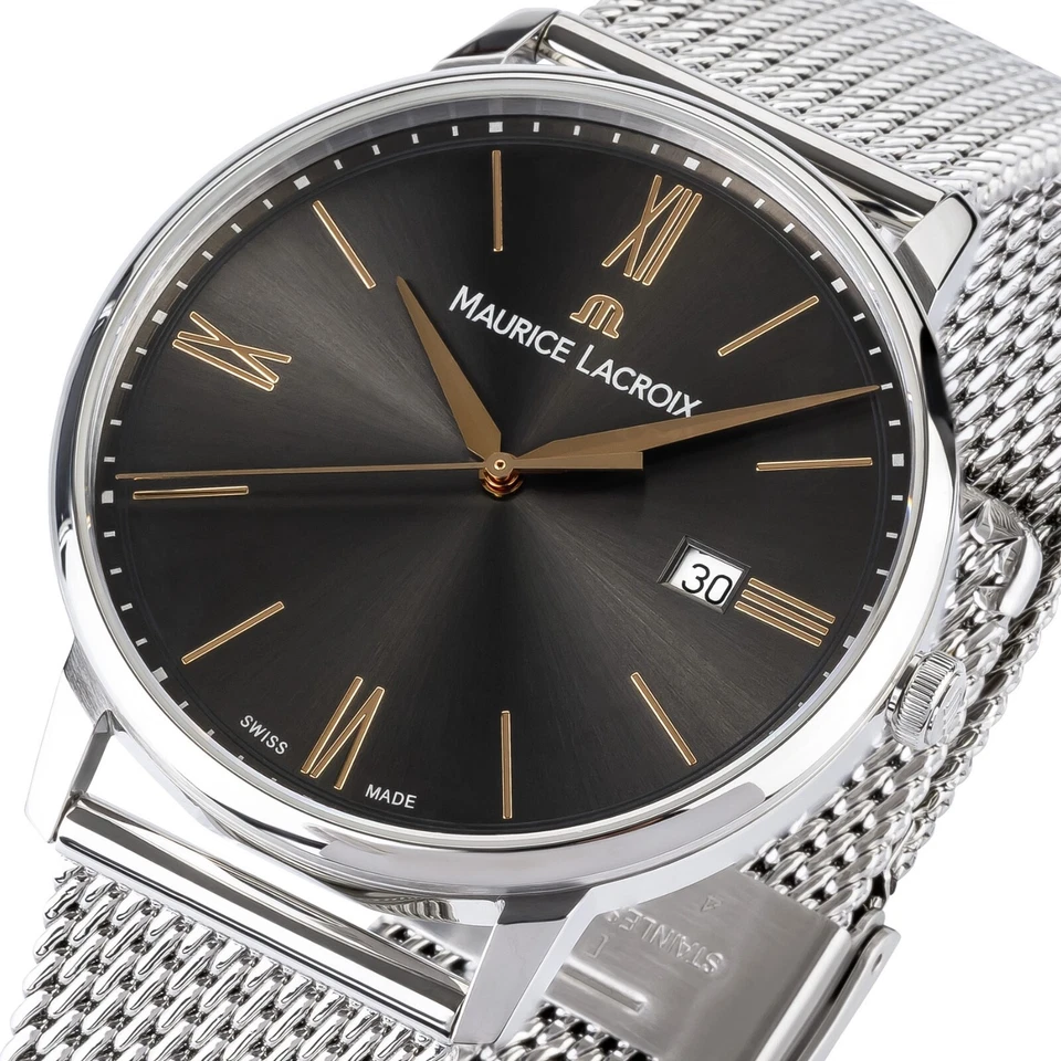 Maurice Lacroix Eliros Date EL1118-SS002-311-1 Herren Uhr Milanaiseband NEU OVP. - Bild 2 von 4