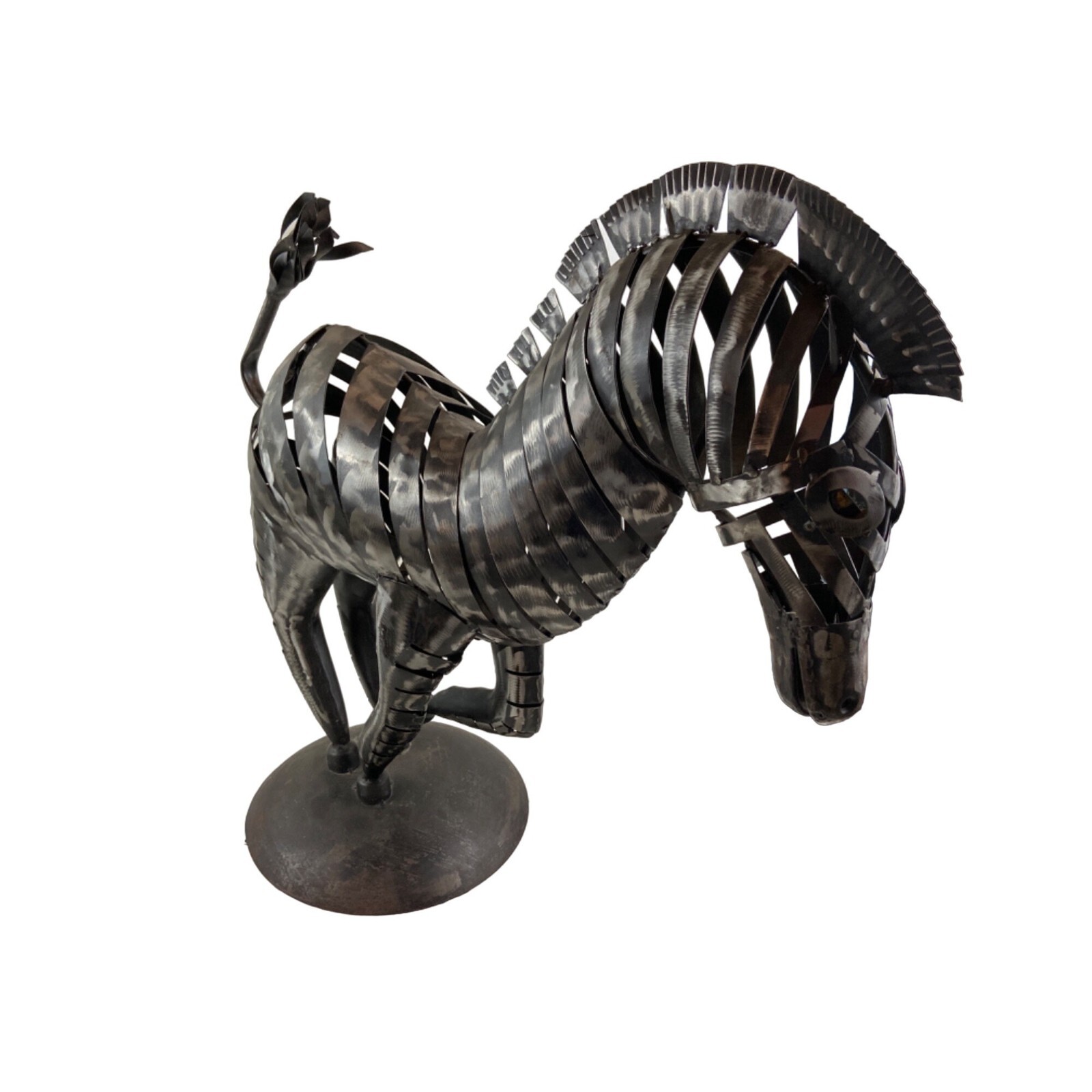 Metal Zebra Sculpture eBay