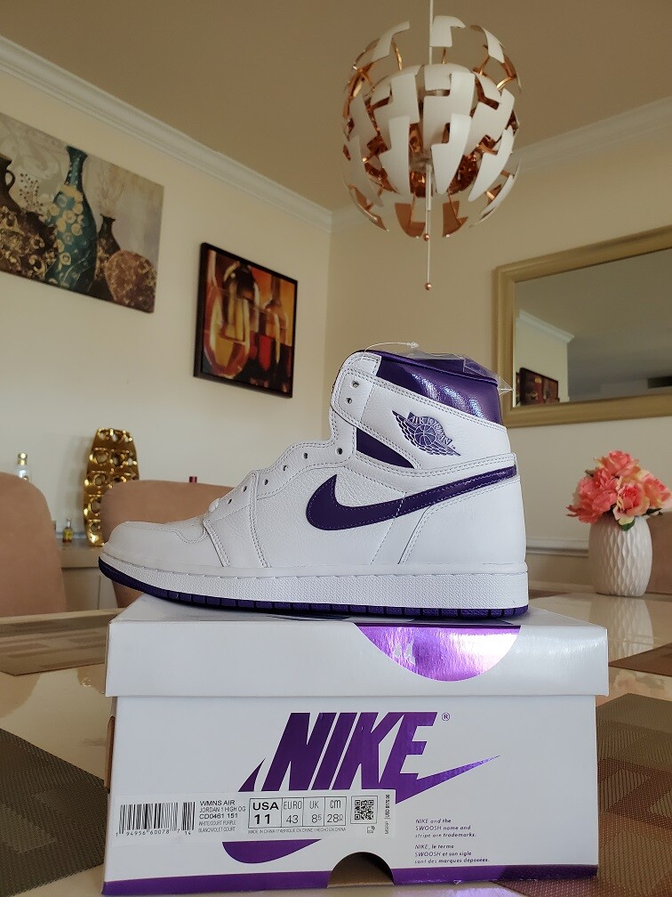 Nike Air Jordan 1 Retro High Court Purple Mid Low CD0461-151 Men