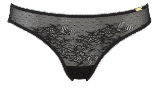 Slip donna - lingerie - GOSSARD - lucidi pizzo nero taglia S-XL - #I4 - Foto 1 di 2