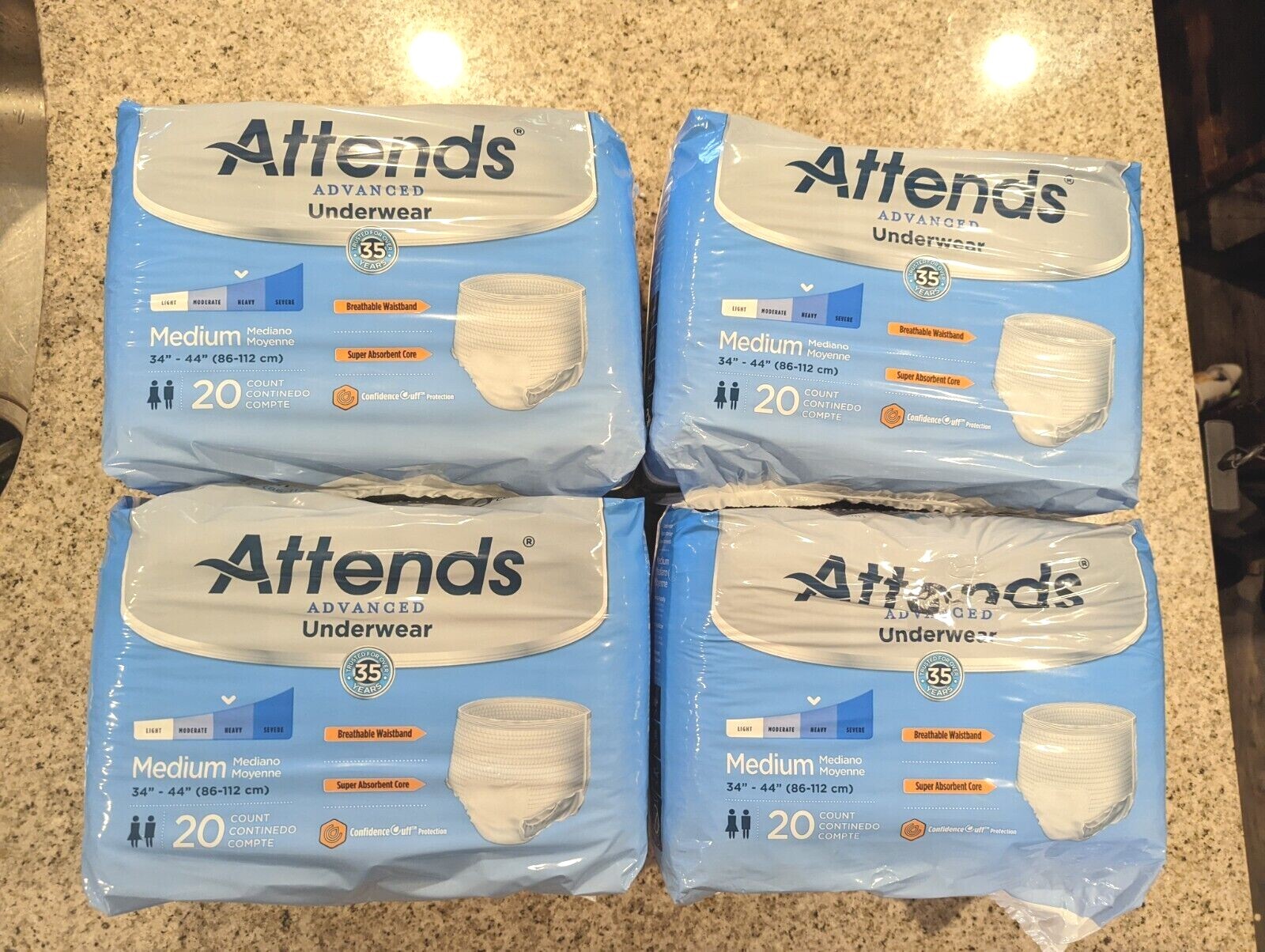 Attends 1 Ca/80 EA Underwear Complete Medium 28