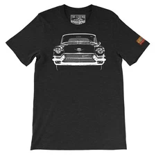 1956 Eldorado Biarritz B&W The Legend Classic Car Men's T-shirts American Car