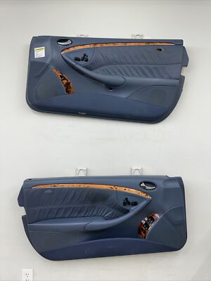 03-09 Mercedes-Benz CLK Class W209 Coupe Set of Front Power Door Panels OEM Blue