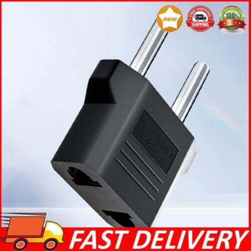 US To EU Plug Adapter Converter Mini Adapter Socket Flame Delayant ABS for Home - Picture 1 of 12