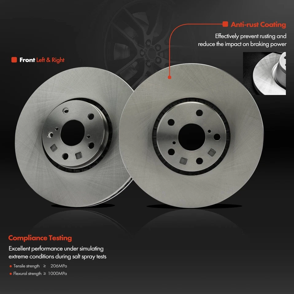 6x Rotores de disco delanteros y pastillas de freno de cerámica para Lexus IS350 GS350 GS430 GS460 IS200t Foto 4 de 4