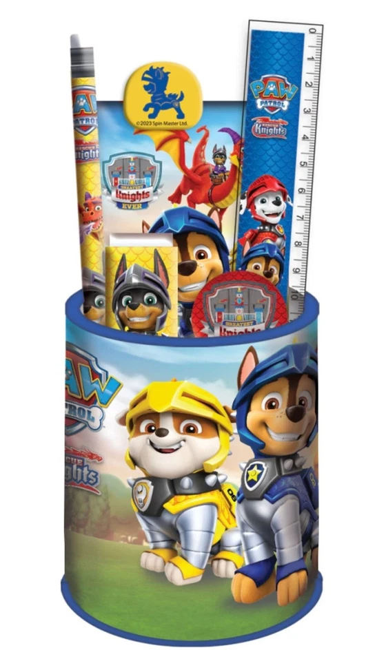 Paw Patrol Rescure Knights Schreibset In Metallstiftbox 7-teilig