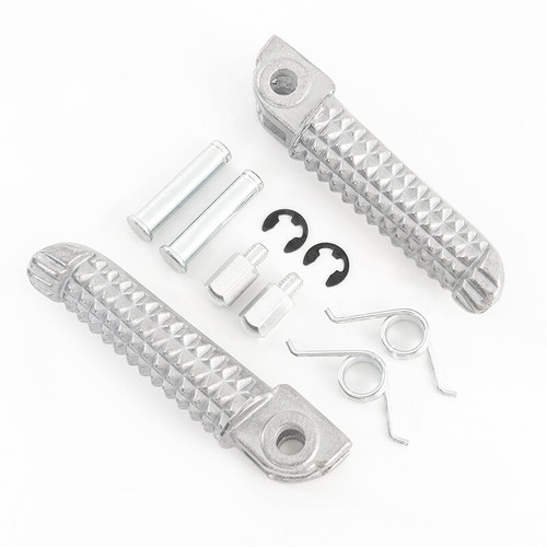 Chrome Front Foot Peg Rest Footrest Pedal For Yamaha YZF R1 R3 R6 FZ07 FZ09/FZ6 - Picture 9 of 12