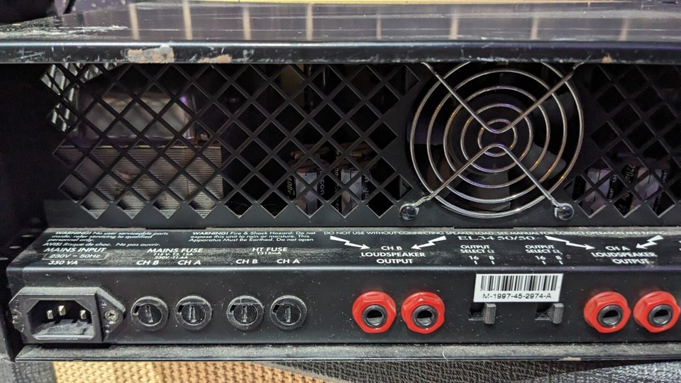 Marshall El34 50/50 Dual Monoblock Power Amplifier eBay