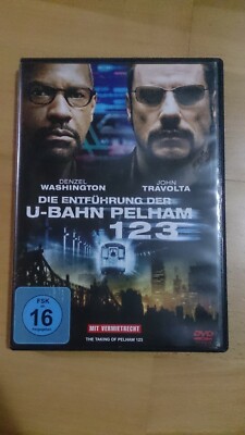 DVD Die Entführung der U-Bahn Pelham 123 FSK 16 John Travolta, Denzel Washington