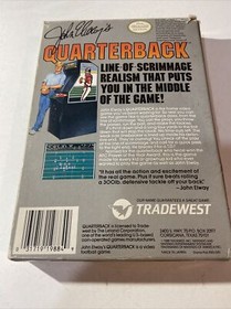 John Elway's Quarterback NES Nintendo Cart + Box Only - Authentic/ Tested