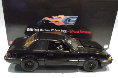1990 FORD MUSTANG LX DRAG PACK GUYCAST EXCLUSIVE BLACK 118 GMP 390 MADE ACME