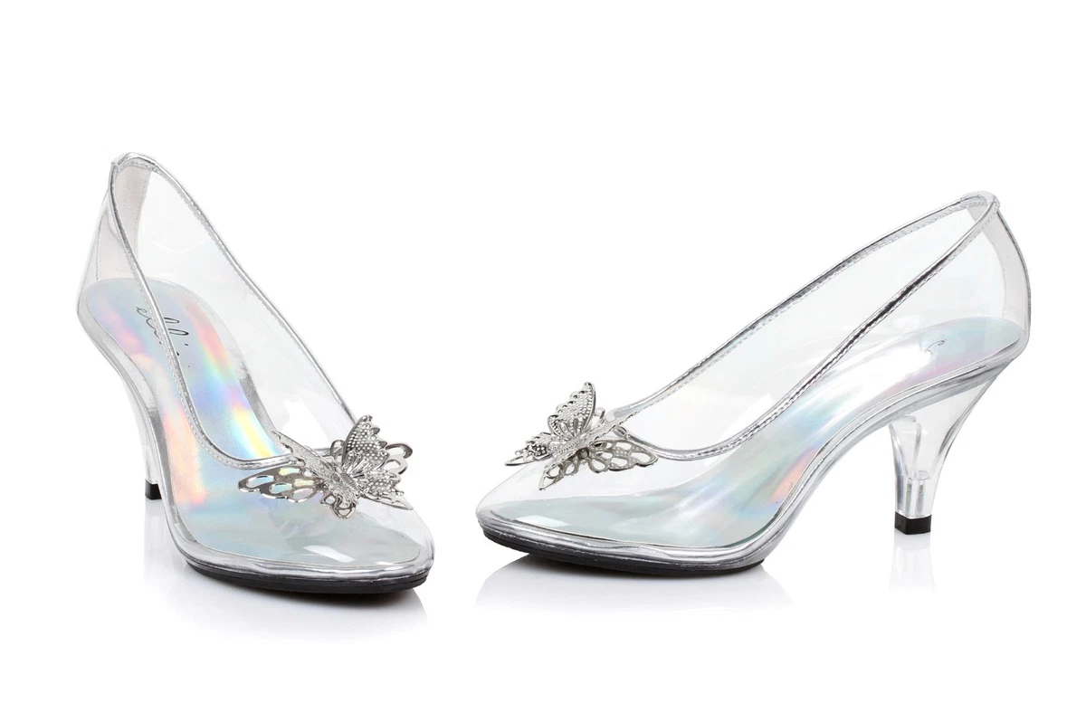 Glass heels hotsell for sale