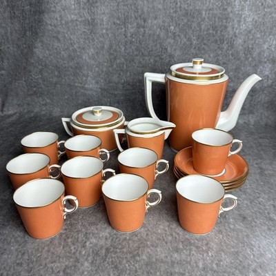 Royal Copenhagen Jaegersborg Coffee Set Pot Creamer Sugar Cup & Saucer No 792