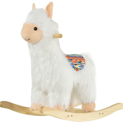 #ad #ad Plush Llama Rocker for Toddlers Soft Ride On Rocking Toy Wood Base Birthday Gift $73.99