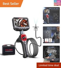 4-Way 360 Articulating Borescope, 6.2mm Ultra-Slim Waterproof Inspection Cam...