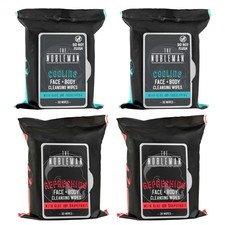 Cooling Face  Body Wipes - Aloe  Eucalyptus 120 Wipes 4 Packs