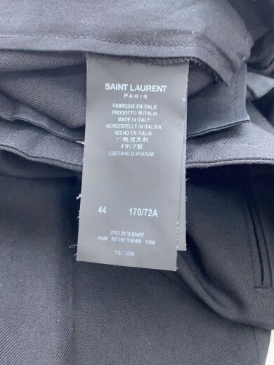 SAINT LAURENT Slacks Jeans Taglia 44 Lana Nero Solido P24X 507207 Y404W 1000