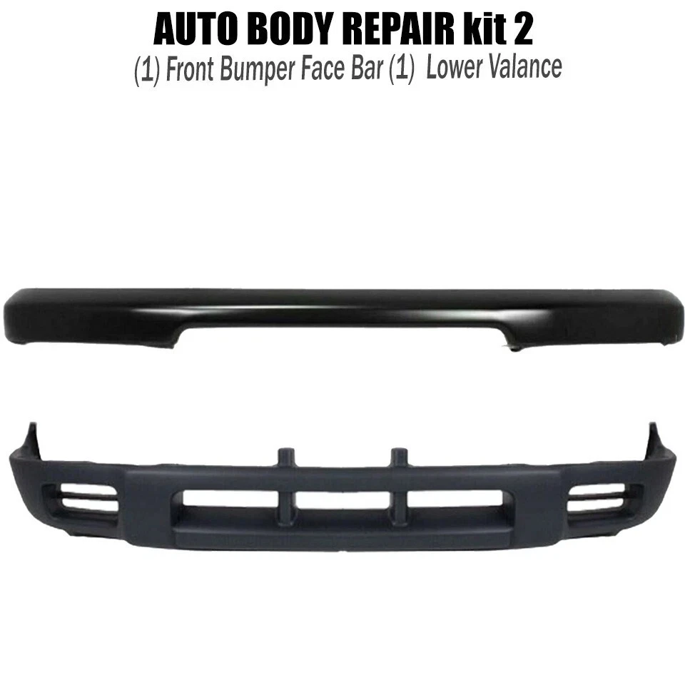 Front Bumper Face Bar & Lower Valance Kit For 2000-2001 Nissan Xterra - Image 2 of 4