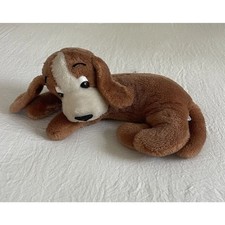 Dakin Nature Babies Stuffed Plush Hound Dog 15" Brown White 1977 Vintage