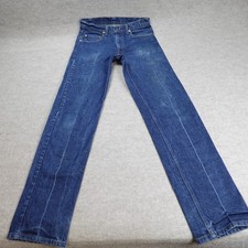 Levi's 505 Mens Jeans 32 x 35 Blue Zip Fly Vintage 90s Straight Made in USA 532