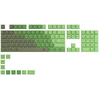 Glorious GPBT Keycaps - 114 PBT Tastenkappen, ANSI, US-Layout, Olive