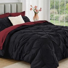 King Size Comforter Set 7 Pieces Bed in a Bag King Bedding Set All Season