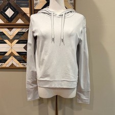 Vuori Halo Essential Hoodie Sweatshirt Cream size Small