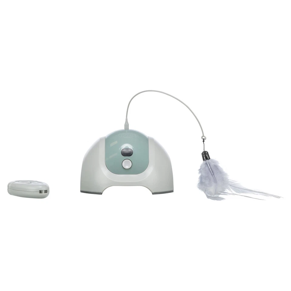 Trixie Catch Me Katzenspielzeug mit Motor/Fernbedienung grau/petrol 15 cm - Bild 3 von 4