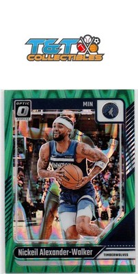 Nickeil Alexander-Walker 2024-25 Donruss Optic Green Shimmer #4 Timberwolves 78