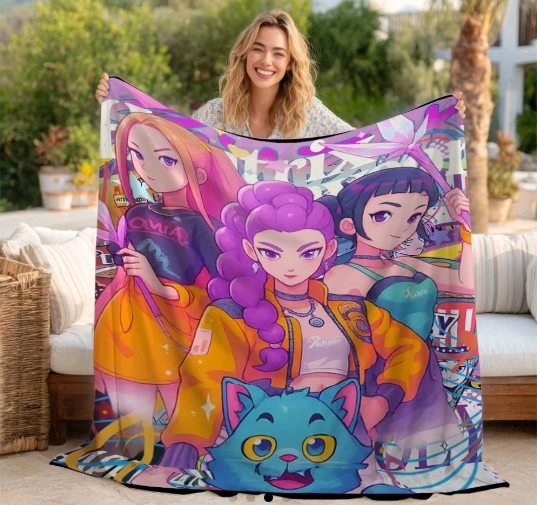 K Pop Demon Hunters Fleece Blanket